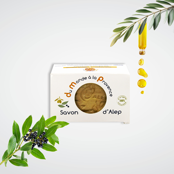 Savonnette d'Alep Corps et Visage solide à l'Huile d'Olive et Huile de baies de Laurier - 125g – Image 3