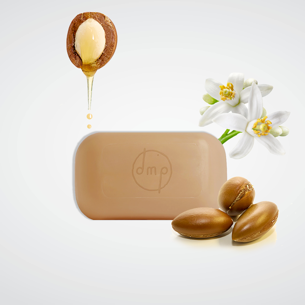 Savon solide concave Mains et Corps à l’Argan BIO parfum Fleur d'Oranger - 100g – Image 2