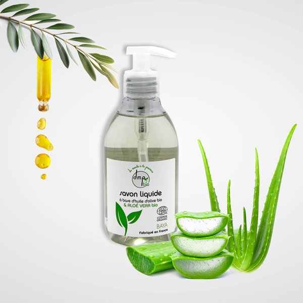 Savon liquide mains à l'huile d'olive BIO et Aloé Vera BIO - 300ml – Image 2