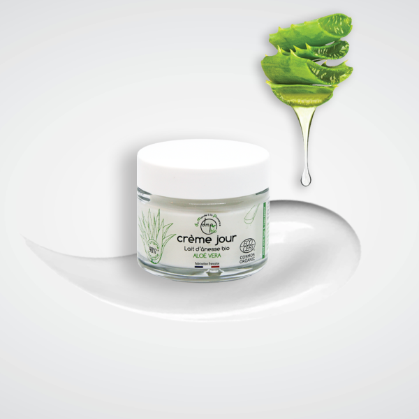 Crème Jour visage au Lait d'Ânesse BIO et Aloé Vera BIO - 40ml – Image 2