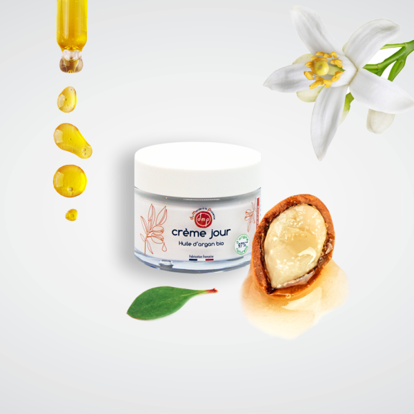 Crème Jour Visage à l’Argan BIO parfum Fleur d'Oranger - 40 ml – Image 2