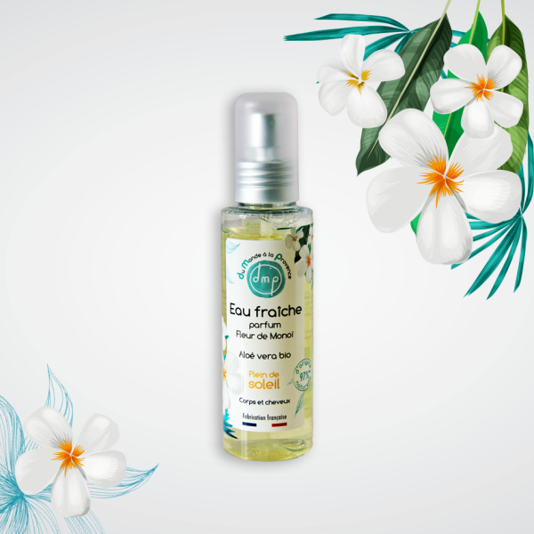 Eau fraîche Corps et Cheveux - Parfum Fleur de Monoï - 100ml – Image 2