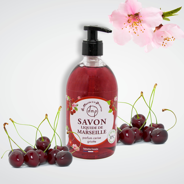 Savon de Marseille liquide parfum Cerise griotte - 500ml – Image 2