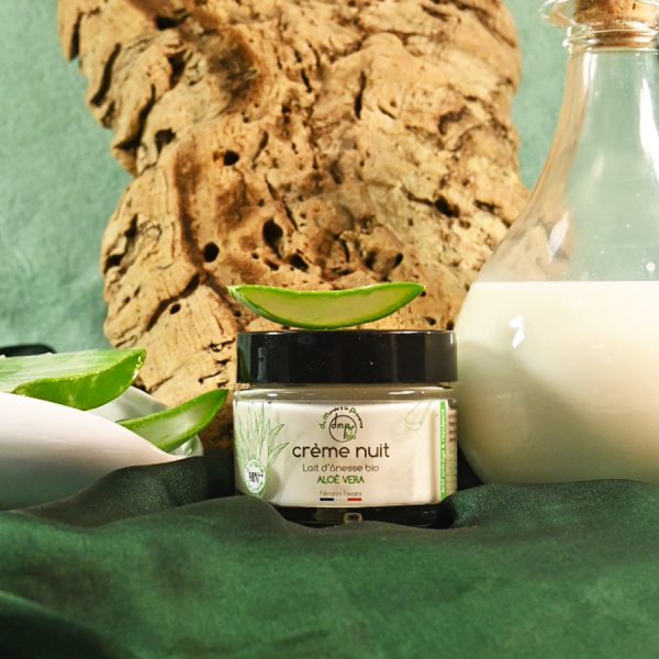 Crème Nuit Visage au Lait d'Ânesse BIO et Aloé Vera BIO - 40ml – Image 3