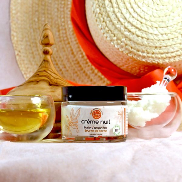 Crème Nuit Visage à l’Argan BIO parfum Fleur d'Oranger - 40ml – Image 3