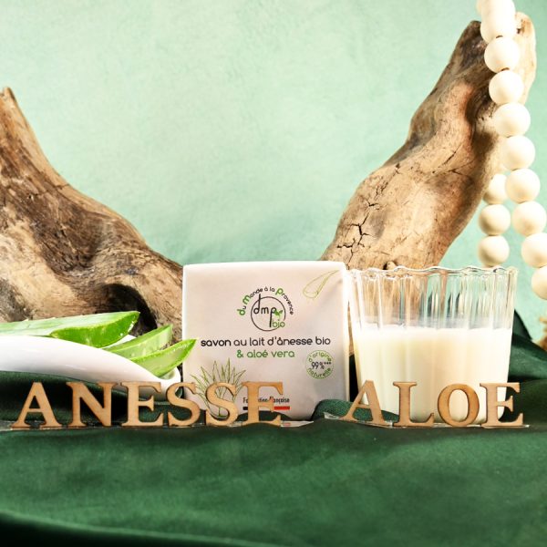 Savon solide au Lait d'Ânesse BIO et Aloé Vera BIO - 80g – Image 3
