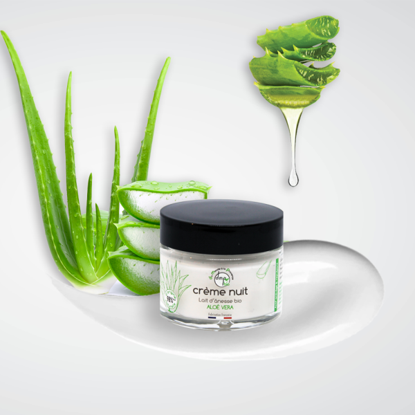 Crème Nuit Visage au Lait d'Ânesse BIO et Aloé Vera BIO - 40ml – Image 2