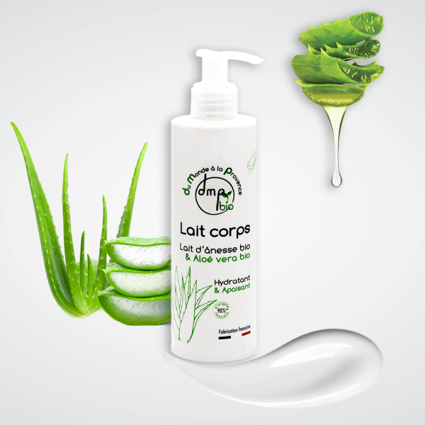 Lait corps au Lait d’Ânesse BIO et Aloé Vera BIO - 250ml – Image 2