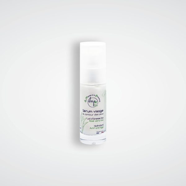 Sérum visage et contour des yeux au Lait d'Ânesse BIO et Aloé Vera BIO - 30ml
