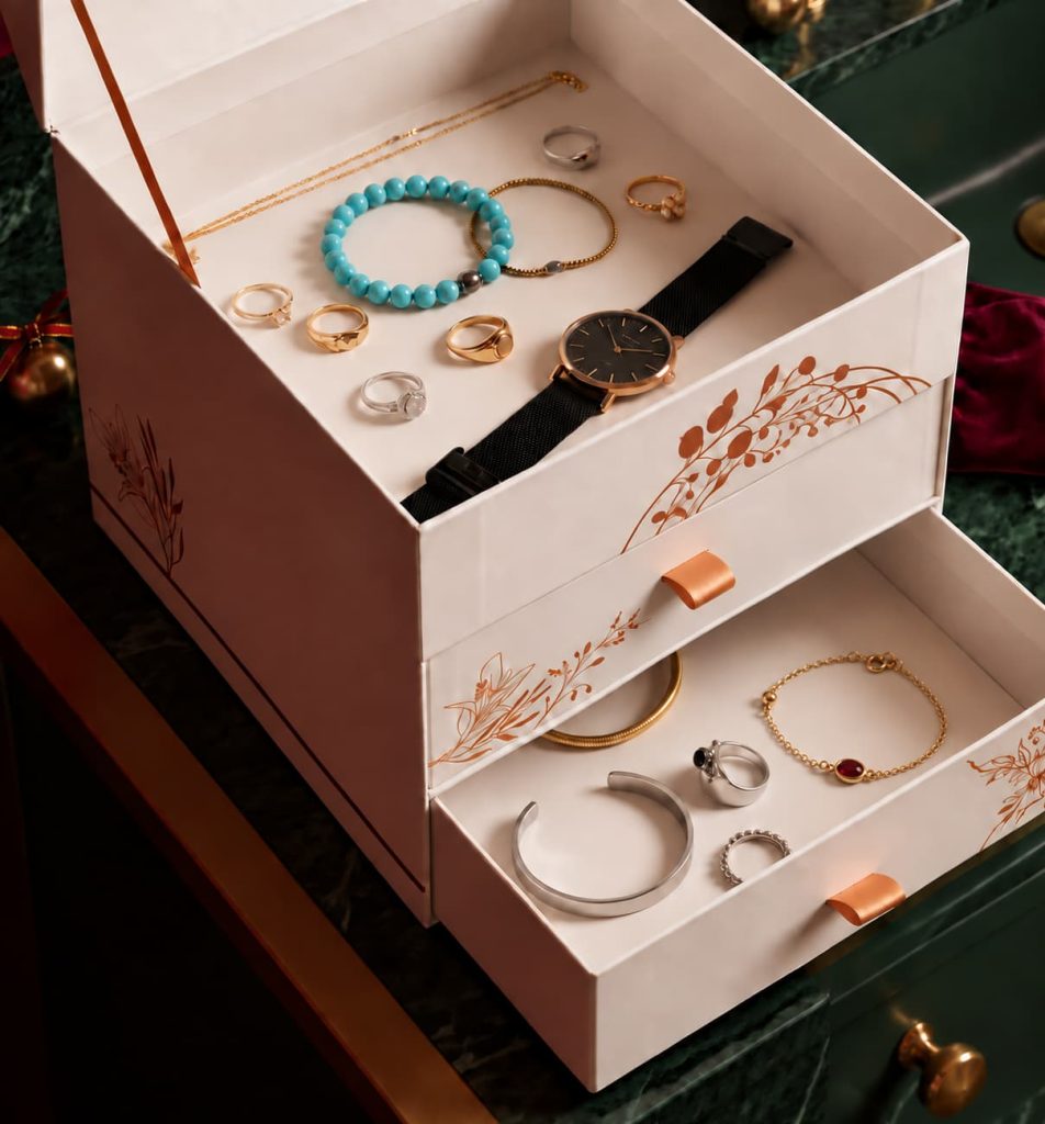 Du Monde à la Provence - Bracelet_dore_delicat_a_breloque_grenat